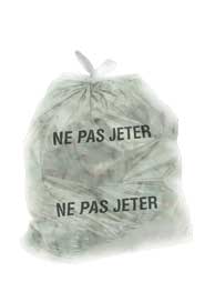 Sac en plastique imprimé NE PAS JETER #GO012X26TRA