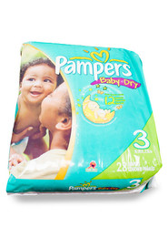 Couches taille 3 (16-28 lbs.) Pampers Baby-Dry #PG45217A000