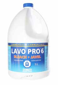 Eau de javel commerciale 6% LAVO PRO 6 #LV000LM65.0