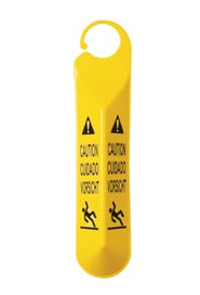 Yellow Hanging Safety Sign #RB006110JAU