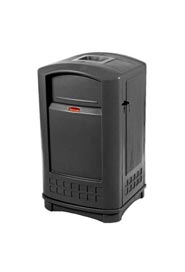 Poubelle avec cendrier au sommet 35 gallons Rubbermaid 9P91 Plaza #RB009P91NOI