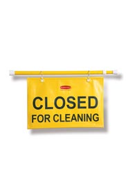 Bilingual Hanging Sign "Closed for Cleaning" #RB009S15JAU