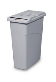 Slim Jim Confidential Document Container with Lid 9W15, 23 gal #RB009W15GRI