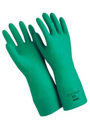 Gants en nitrile 22 mils. Verts au fini gauffré Sol-Vex #TQSAX996000