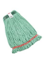 Shrinkless Web Foot, Synthetic Wet Mop, Narrow Band, Looped-End, White #RBA21206VER