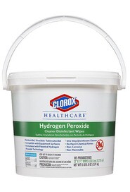 CLOROX HEALTHCARE Lingettes désinfectantes avec peroxyde d'hydrogène #CL030826000