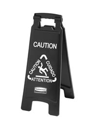 Trilingual 2-Sided Caution Sign Executive Series #RB186750500