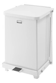 Quiet Square Step Can Defenders, 7 gal #RBQST7EPLWH