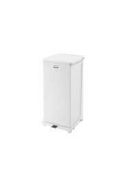 Poubelle silencieuse carrée avec pédale Defenders, 24 gal #RBQST24PLWH