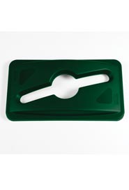 Couvercle de recyclage hybride pour poubelle Slim Jim #RB178837300