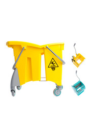 Ensemble de seau et essoreuse à pression latérale avec diviseur amovible #AG076450000