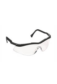 Lunette de sécurité à monture noire ajustable, style sportif, lentille claire #TR001210000