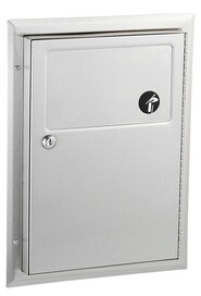 CLASSIC Poubelle pour serviettes hygiéniques en acier inoxydable #BO000354000