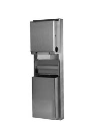 ClassicSeries Surface-Mounted Paper Dispenser and Waste Receptacle #BO039619000