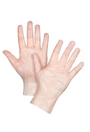 Gants en polyéthylène clair 1 mil sans poudre #TQSEK353000