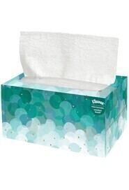 11268 KLEENEX Essuie-mains pli simple blanc Pop-up, 18 x 70 feuilles #KC011268000