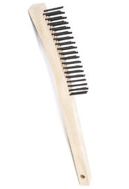 Long Handle Tempered Steel Wire Brush - 3 Row #AG099023000