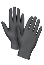 Gants en nitrile noir 6 mils sans poudre #SE0DN1060XL