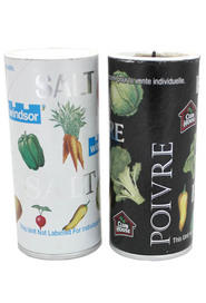 Set of disposable salt and pepper shaker, 155g #BE051129000