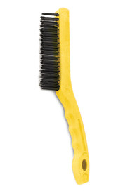 Brosse métallique avec poignée courte en plastique #RB009B41GRI