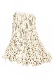 Value Pro Cotton Wet Mop, Narrow Band, Cut-End, White #RBV11600BLA