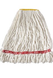 Shrinkless Web Foot, Synthetic Wet Mop, Wide Band, Looped-End #RBA25206BLA