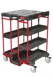 Chariot à échelle avec contenants de rangement Rubbermaid 9T57 #RB009T57NOI