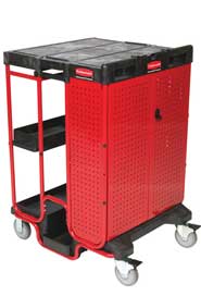 Ladder Cart with Storage Bins Rubbermaid 9T57 #RB009T58NOI