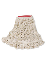 Super Stitch Synthetic Wet Mop, Wide Band, Looped-End, 24 oz #RBD25106BLA