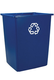 Poubelle de recyclage carrée Glutton #RB256B73BLE