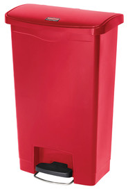 Slim Jim Step-On Container with Horizontal Opening, 13 gal #RB188356600