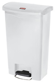 Poubelle à pédale avec ouverture horizontale Slim Jim, 24 gal #RB188356100