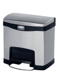 STEP-ON Poubelles à pédale en acier inoxydable 4 gal #RB190198200