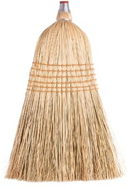 Medium Duty Corn Broom Fox 6 Strings with 54" Handle #AG000764000