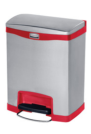 STEP-ON Poubelle à pédale en acier inoxydable 8 gal #RB190198800
