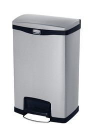 IMPRESSIONS Stainless Steel Step-On Waste Container 13 Gal #RB190199200