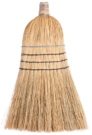 Wolf Heavy Duty Corn Broom 3 String with 54" Handle #AG000762000