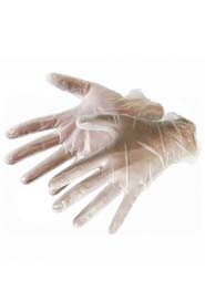 Gants en vinyle clair 5 mil avec poudre #SE00T52500L