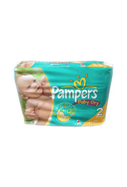 Couche taille 2 (12 - 18 lb) Baby Dry de Pampers #PG05754A000