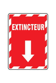 Enseigne de sécurité "Extincteur" bilingue #TQSAZ621000