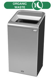 Poubelle pour matières organiques Configure Gris Stenni 23 gal #RB196162700