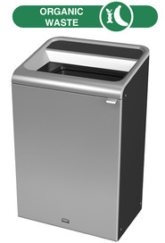 Poubelle pour matières organiques Grey Stenni 33 gal #RB196150600