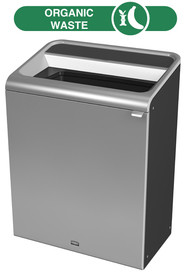 Poubelle pour matières organiques Configure Gris Stenni 45 gal #RB196168300