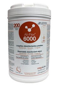 ALI-FLEX 6000 Sodium Hypochlorite Cleaning Disinfectant Wipes #LM009655L95