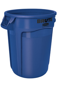 2620 BRUTE Poubelle de recyclage ronde bleu 20 gal #RB002620BLE