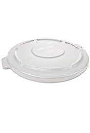 2619 BRUTE Flat Lid for 20 Gal Round Waste Containers #RB261960BLA