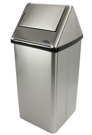 301-NLS Stainless Steel Waste Receptacle with Swinging Door 21 gal #FR301NLS000