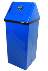 Poubelle de recyclage avec couvercle battant 21 gal #FR301RNL000