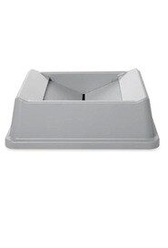 2664 UNTOUCHABLE Square Swing Lid for 35 and 50 Gal Waste Containers #RB002664GRI