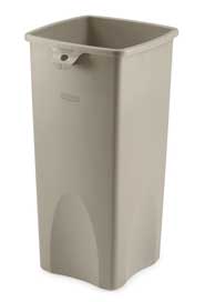 3569-88 UNTOUCHABLE Poubelles carré 23 gal #RB356988BEI